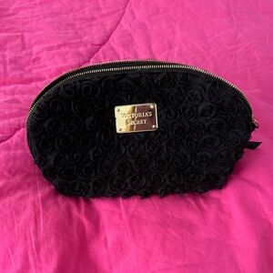 Victoria's Secret Black Rose Cosmetic Bag